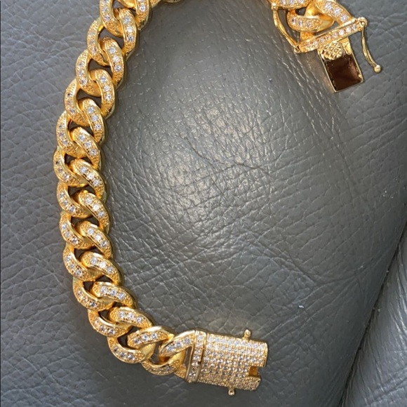 S925 Starling Silver Yellow Gold - Picture 1 of 2